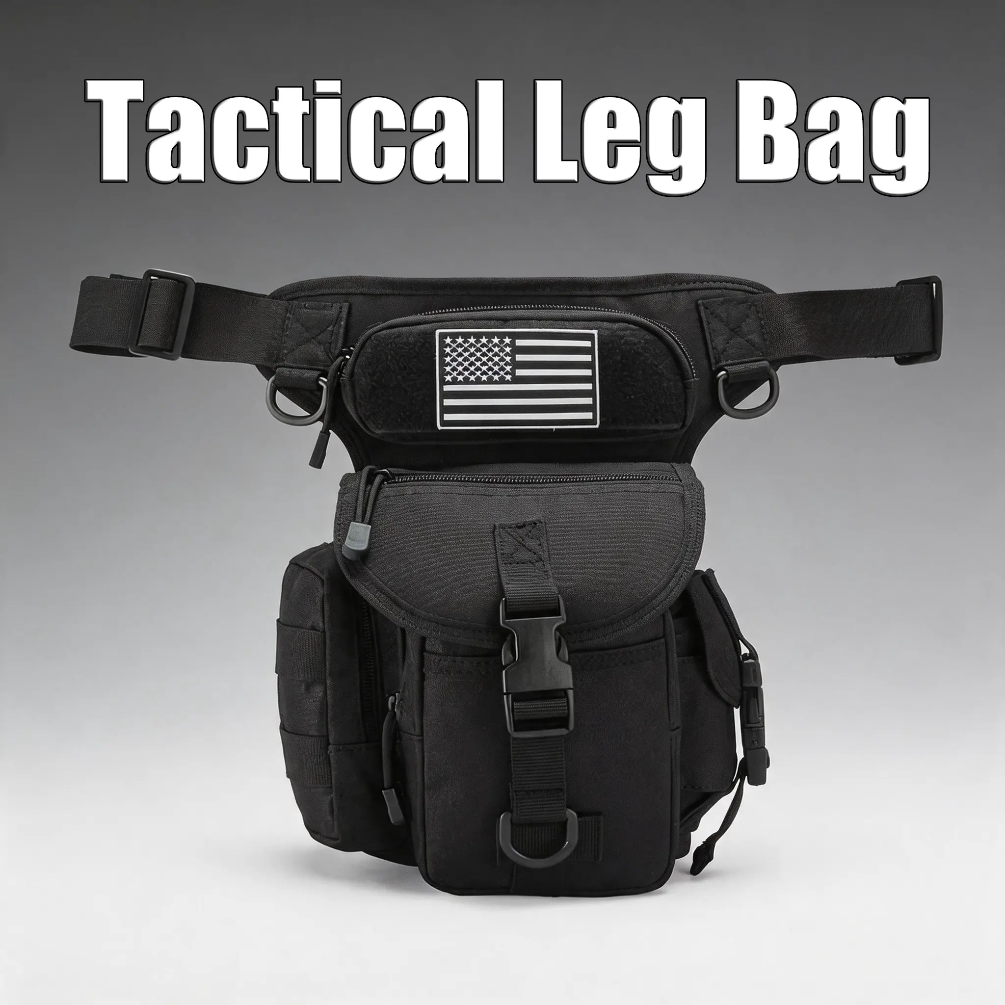 Multifunctional Tactical Leg Bag, Waterproof Motorcycle Thigh Bag, Outdoor Riding Sports Waist Bag for Men and Women Cycling Hiking gym durable fabric Waist Slip Pocket Shoulder outdoorfun Belt Bag Fanny Pack holder