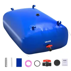 VEVOR Water Storage Bladder 63.4 Gallon Large Capacity Water Bag, Portable Collapsible Soft Waters Container, Leakproof Tear - Resistant PVC Emergency Waters Storage Tank for RV Truck Outdoor UseVEVOR Super Brand Day