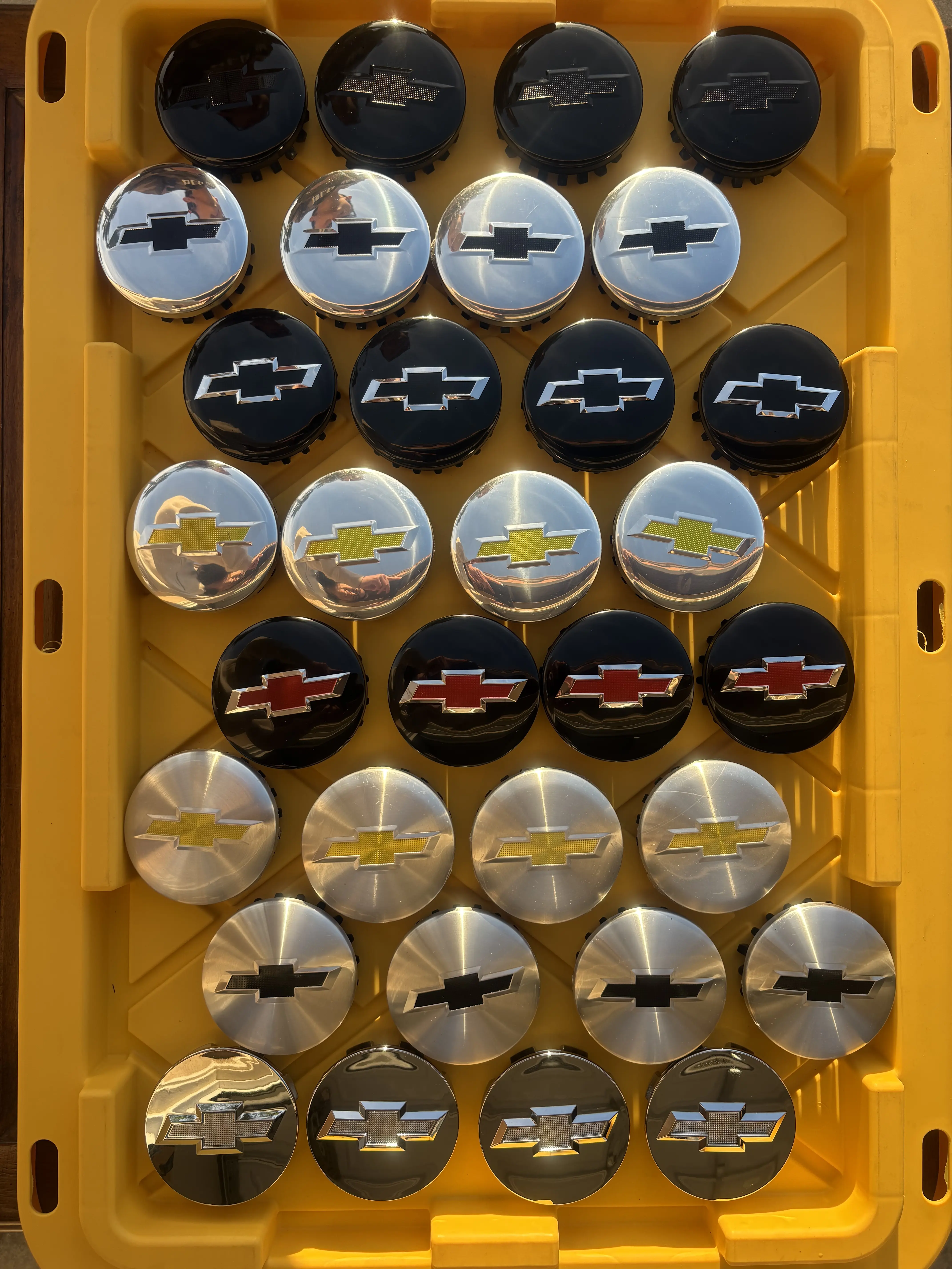 4PCs Chevy Chevrolet Wheel Center Caps Silverado 1500 Tahoe Suburban 2014-2020