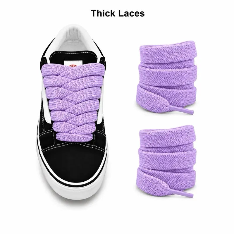 Thick Show Laces Trendy Shoe Laces Chunky Shoe Laces