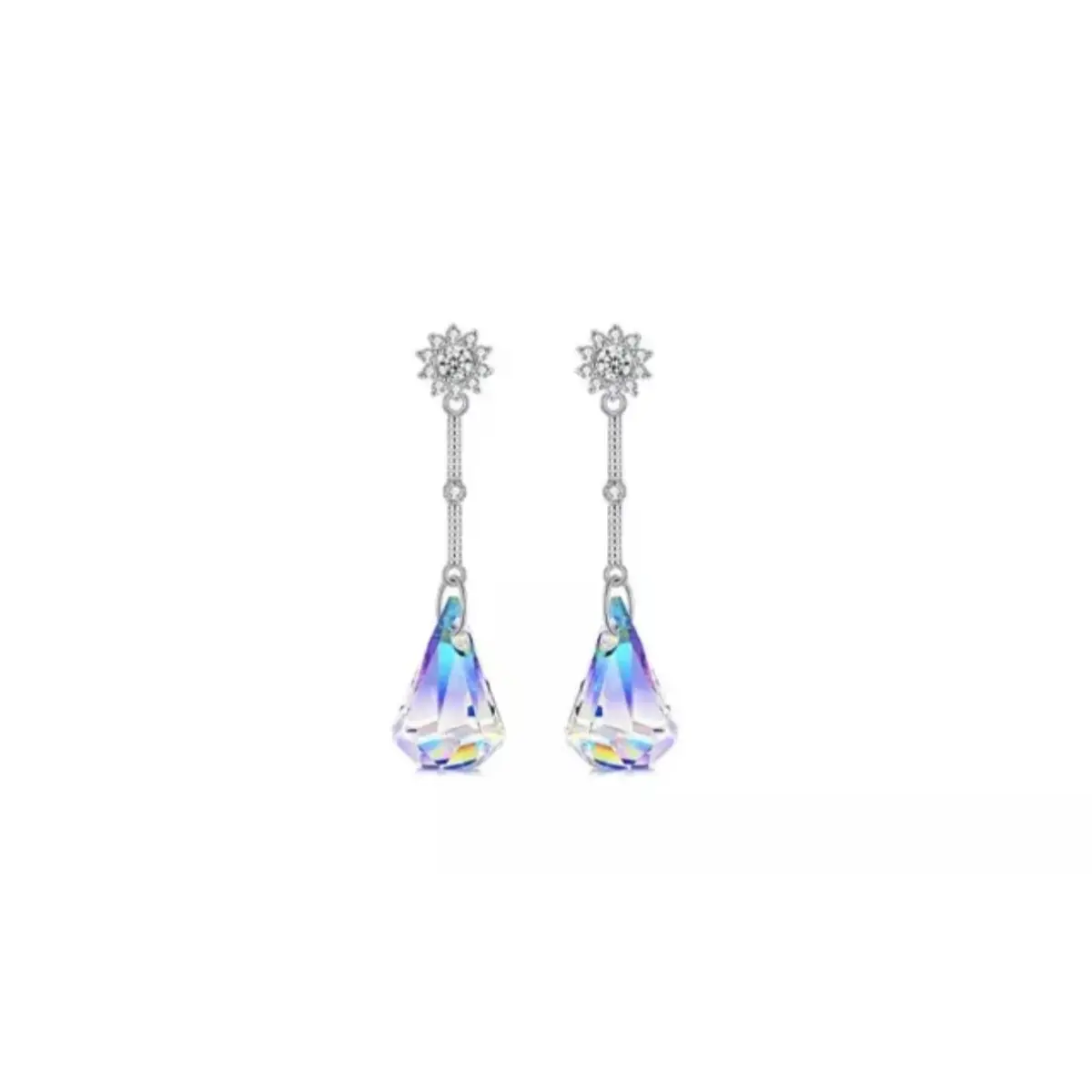 Aurora Borealis Crystal Drop Earrings