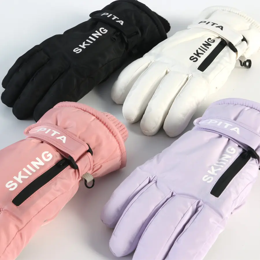 Ski Gloves Snow Glove for Men&Women, Waterproof Snowboard Gloves, Touchscreen Snowmobile Glove for Cold Weather, Windproof Warm Skiing Gloves with Pocket