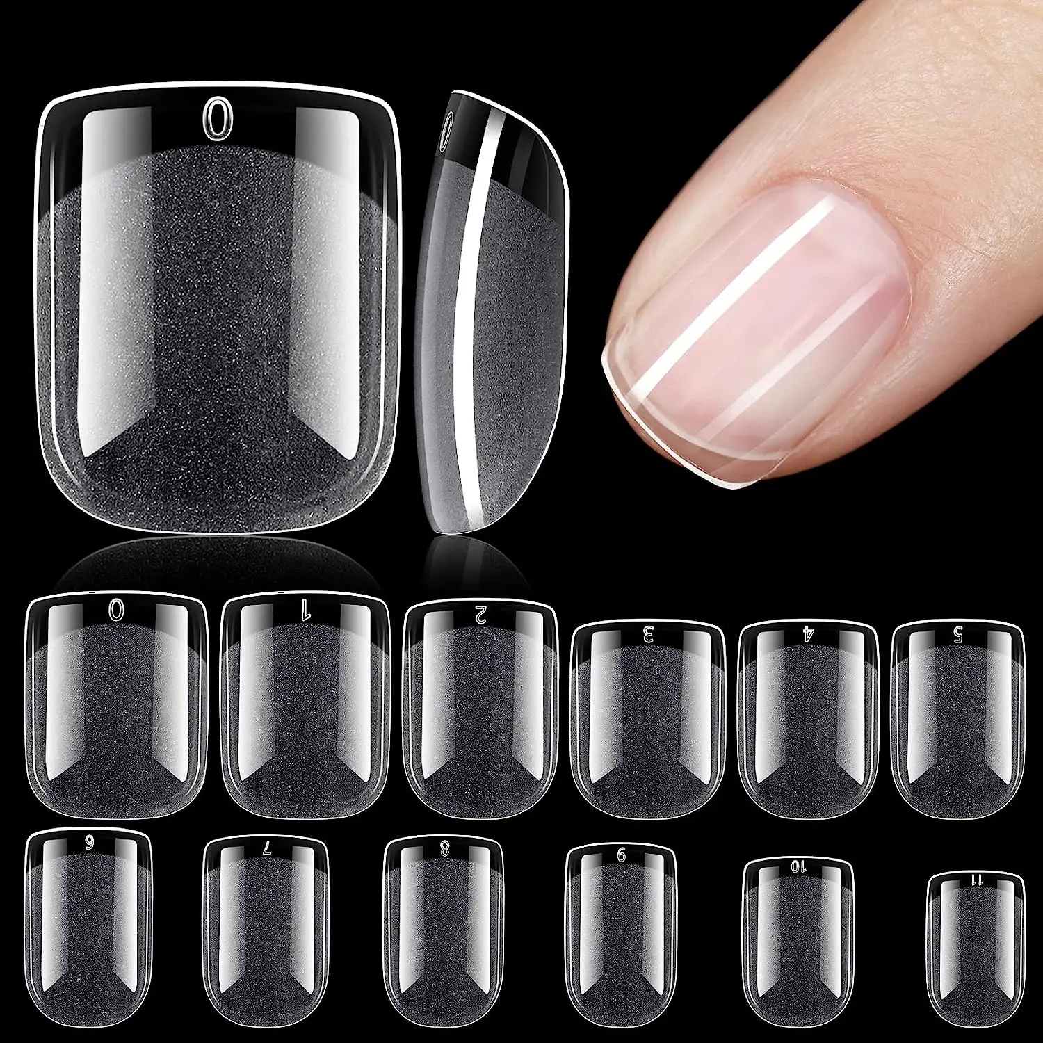 Short Square Nail Tips, 120pcs/set Half Matte Pre Buff Acrylic Nails, Matte False Nails, Easy Use Press on Nails for Acrylic Nail Extensions, DIY Nail Art, DIY Nail Kit