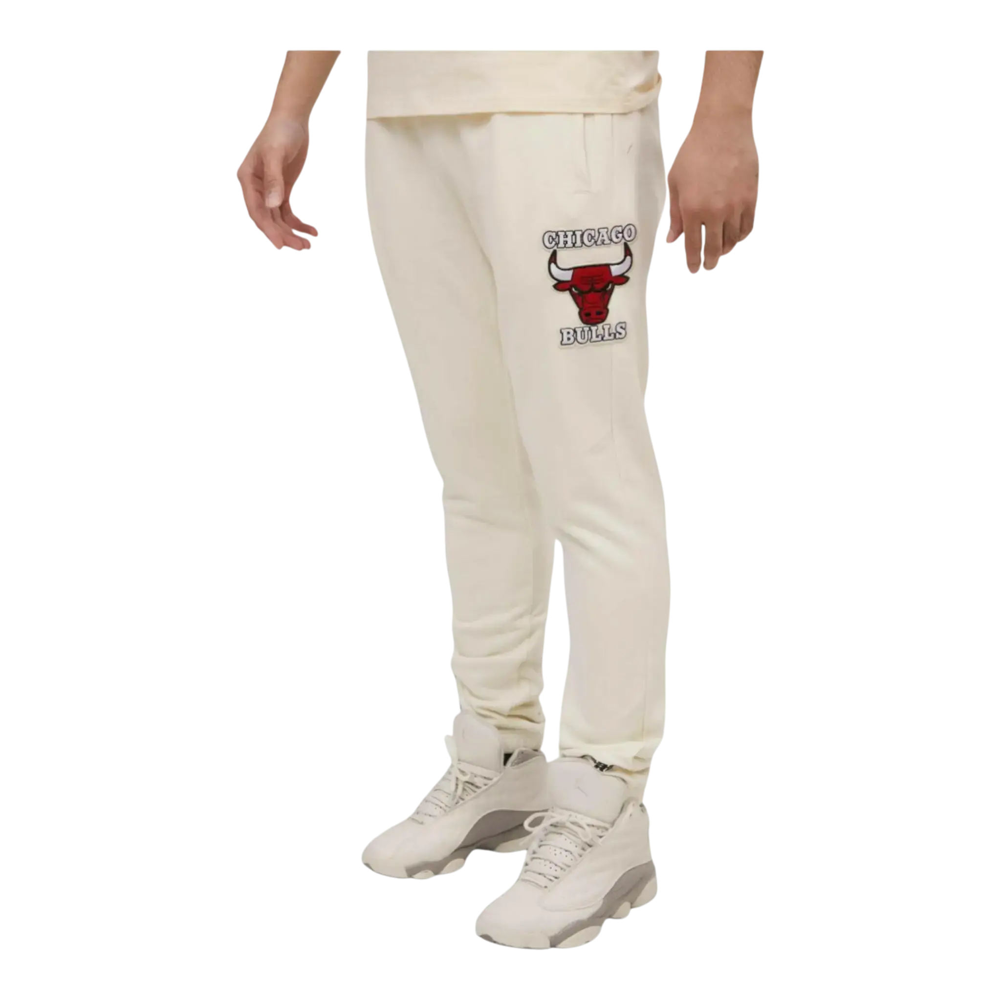 Pro Standard NBA Chicago Bulls Retro Classic Sweatpants in Eggshell/Red | Men's