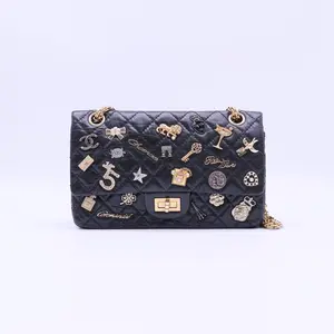 Pre-owned CHANEL Leather Shoulder Bags 2.55 Lucky Charms Reissue Double Flap Bag B22620
