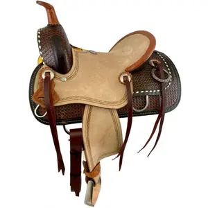 12" Double T Hard Seat Roping Style Saddle
