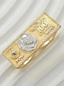 Men's Fashionable Ring, Creative Dollar Bill Design, Perfect Gift for Halloween Christmas Valentine's Day Birthday