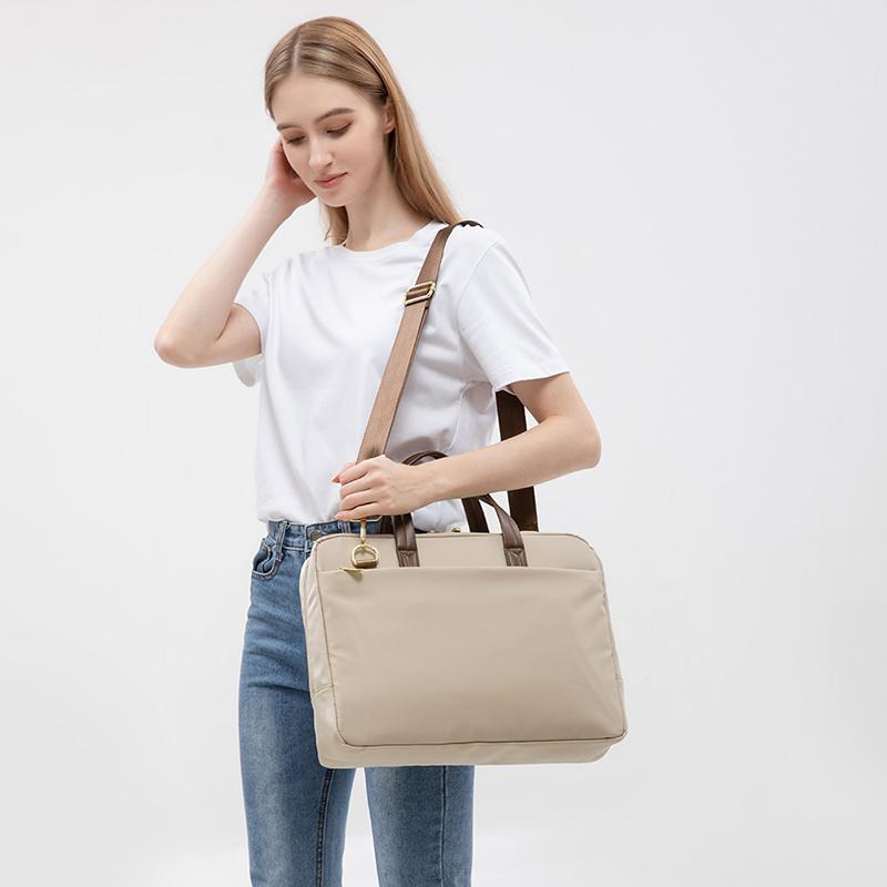 Waterproof 16-inch Laptop Bag with Suitcase Fastening Strap Commuter Tote for Office Use Compatible with MacBook Pro Ultra-Large Capacity Shockproof Insulating Layer Multi-Compartment Storage Waterproof 16-inch Laptop Bag with Suitcase Fastening Strap Commuter Tote for Office Use Compatible with MacBook Pro Ultra-Large Capacity Shockproof Insulating Layer Multi-Compartment Storage