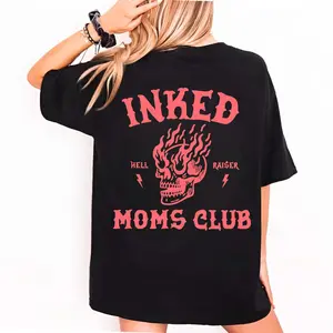 Inked Moms Club Shirt, Tattoo Mom Graphic Tee, Edgy Mom Shirt Women, Biker Mom Outfit, Alternative Mom Style, Gift for Cool Moms T-Shirt Sweatshirt Hoodie