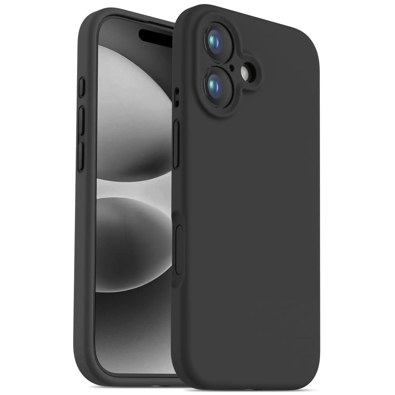 OTOFLY Durable Protective Silicone Wireless Casing for iPhone 16 (6.1 in) - Shockproof Slim Design, Camera Control Button Coverage, 12FT Military-Grade Protection, Mobile Phone Accessory for Men