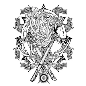 6 Packs Temporary Tattoo Fake Tattoos Stickers Men Body Arm Chest Shoulder Totemic Realistic Temporary Tattoos for Women Black