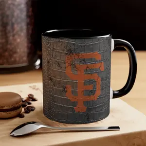 San Francisco Giants MLB Accent Coffee Mug, 11oz Baseball Mug, Souvenir Gifts for Baseball Fans, Sporty Drinkware