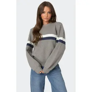 Edikted Women's Nautical Striped Oversized Sweater