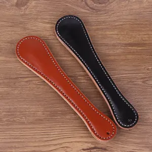 1PCS Multi-function Cowhide Leather Racket, Portable Tactical Tool with Lead Block, Classic Boston Design