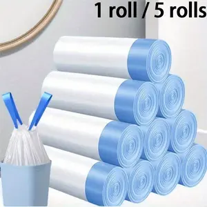 13 Gallon Kitchen Trash Bags, Kitchen Garbage Bags, Plastic Trash Bags, Sturdy Trash Bags, 15/75 Count, Large Thickened, Leak-Proof, Odor Locking, Fragrant, Scented Trash Bags, Non-Dripping, Home Cleaning Essentials