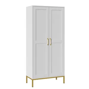 Furniture-Kitchen Pantry Cabinet, Farmhouse Storage Cabinet with 2  Doors, Tall Cabinet Freestanding Storage Cupboard for Kitchen,Dining Room,Bathroom