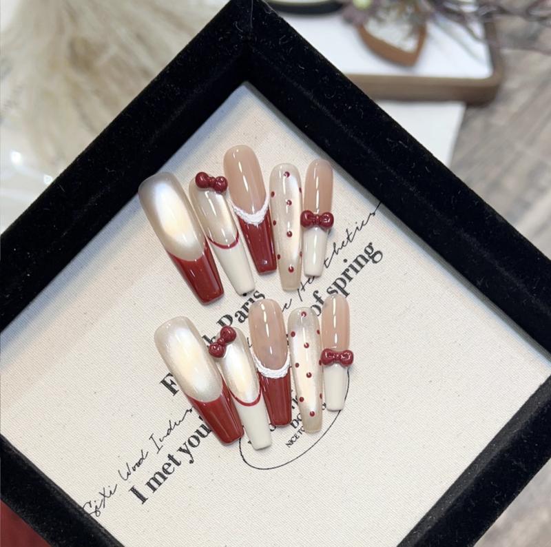 High-end luxury pure handcrafted wearable nails