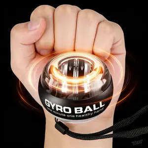 Self-starting wrist power gyroscope ball, stress-relieving fitness grip strength machine, wrist strengthening machine and forearm exercise machine, can strengthen the fingers, wrist bones and muscles of the arm, and also relieve stress and relax
