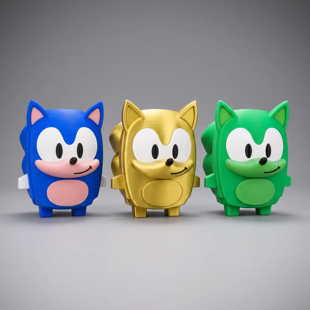 Hedgehog Sprite Collectible Figurine | 3D-Printed PLA Plastic Collectible Game Figure