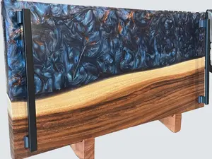 Unique Handcrafted Wood and Epoxy Charcuterie Boards for Any Occasion