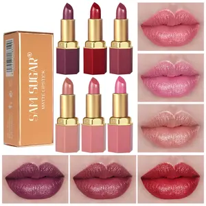 Pearlescent shiny lip gloss, waterproof and long-lasting, smooth and easy to apply lip gloss, Glam Metallic Lipstick