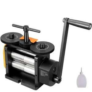 【DealsForYouDays】VEVOR Rolling Mill, 2.24"/57 mm Jewelry Rolling Mill Machine, 1: 2 Gear Ratio, 3-in-1 Multi-function Rolling Mill, 0-5.5 mm Press Thickness for Metal Jewelry Making Sheet Square Wire EllipticalSummervibes