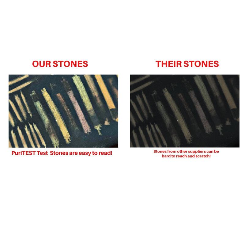 JSP & PuriTEST Gold/Silver Test Acid Tester Kit 14k 18k .999 .925 Sterling Testing Stone Detect 5-Piece Set for Jewelry Testing