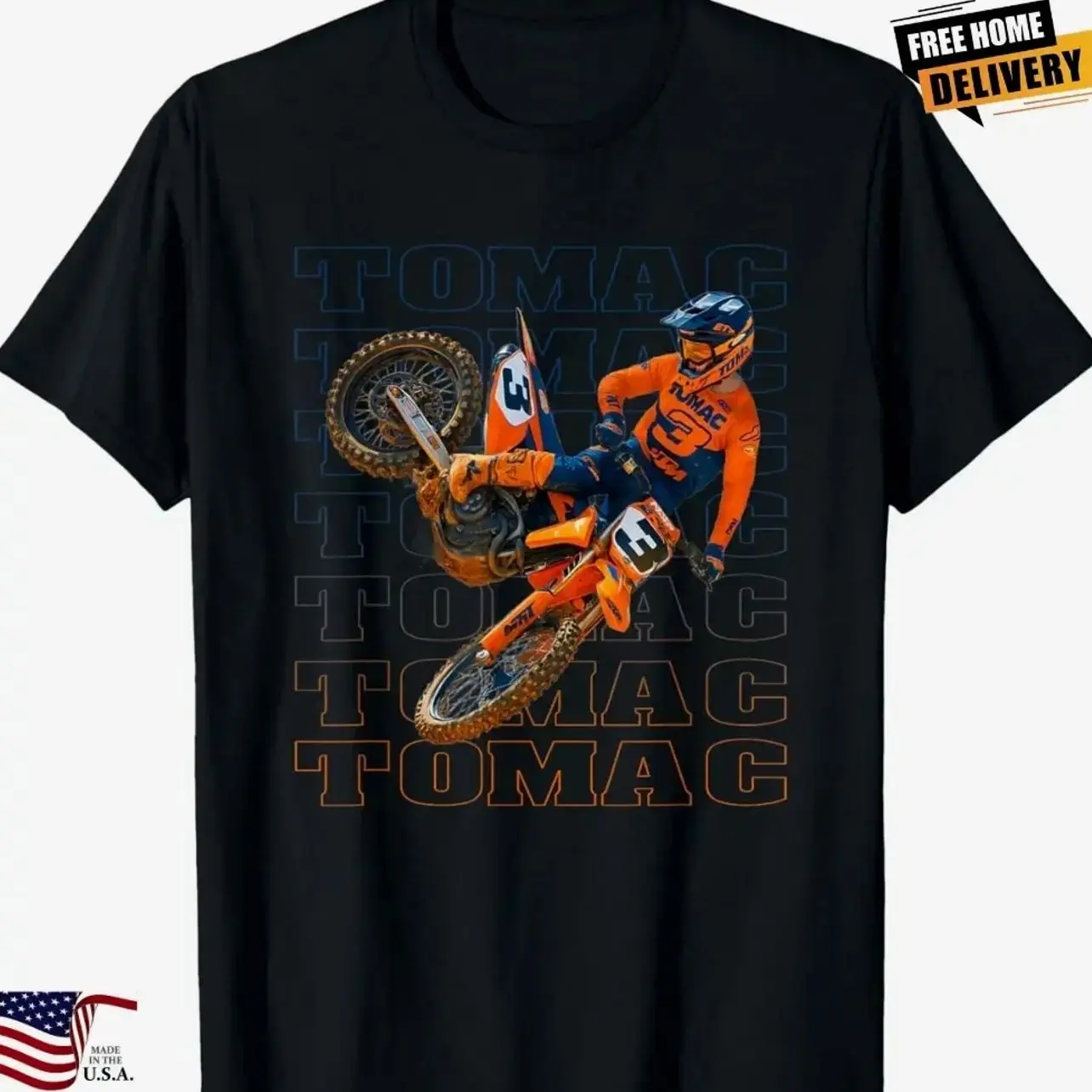 Eli-Tomac 2026 Motocross Supercross - Bike Race Gift Unisex T-Shirt, for Men, for Women, Menswear, Sports Fan Gift O66