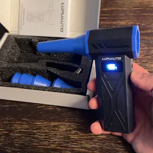 LupuAuto Electric Air Duster 4 Gears Adjustable Handheld Blower, Portable Jet Fan for Computer, Keyboard, Car, Home & Outdoor Cleaning