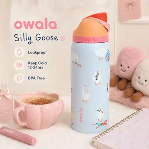Owala FreeSip 32oz Goose Limited Edition Leak-Proof Stainless Steel, Water Bottle Tiktok Viral