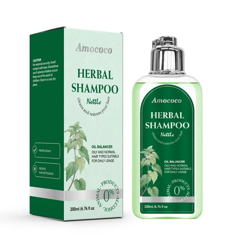 Nettle shampoo -natural herbal hair conditioner -effective dandruff treatmentfor , mild Comfort Haircare smooth texture Cleanser Cleansing