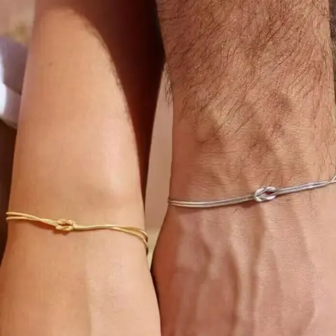 Simple Knot Design Bracelet, Love Knot Bracelet, Bracelet for Couple, Fashion Matching Bracelet, Casual Trendy Accessories for Women & Men, Fashion Jewelry for Daily Wear, Stackable Bracelets, Friendship Bracelets, Stacked Design Bracelets
