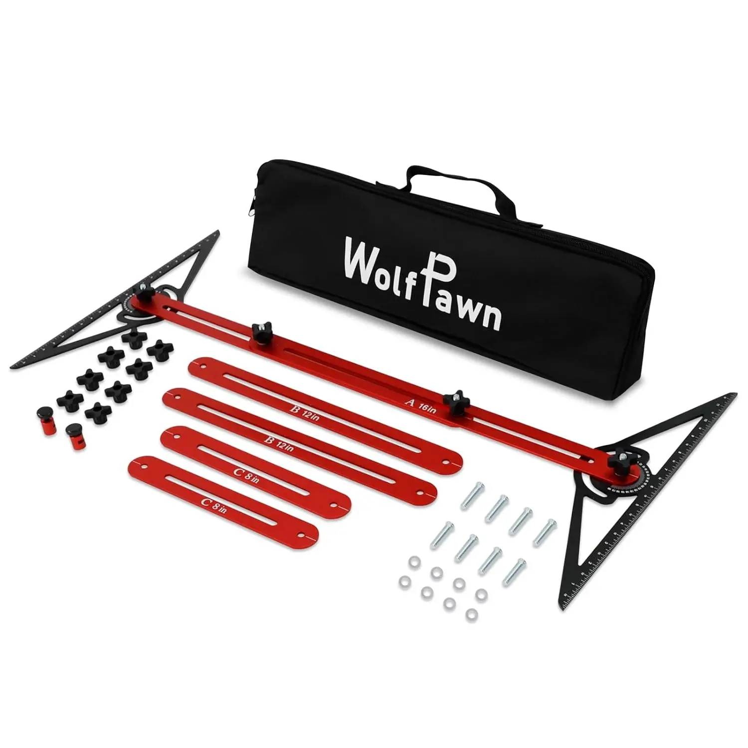Stair Tread Template Tool,Adjustable 8-72In Stair Measuring Tool | Aluminum Alloy,Stair Tread Tool,Adjustable Length,Woodworking Tools,Precise Stair Gauge for Stair Treads,Floor,Cabinet