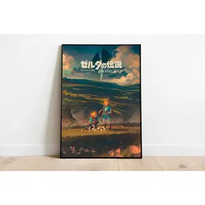 The Legend of Zelda Poster-Legend of Zelda Room Decor-Video Game Poster-Zelda Link Poster