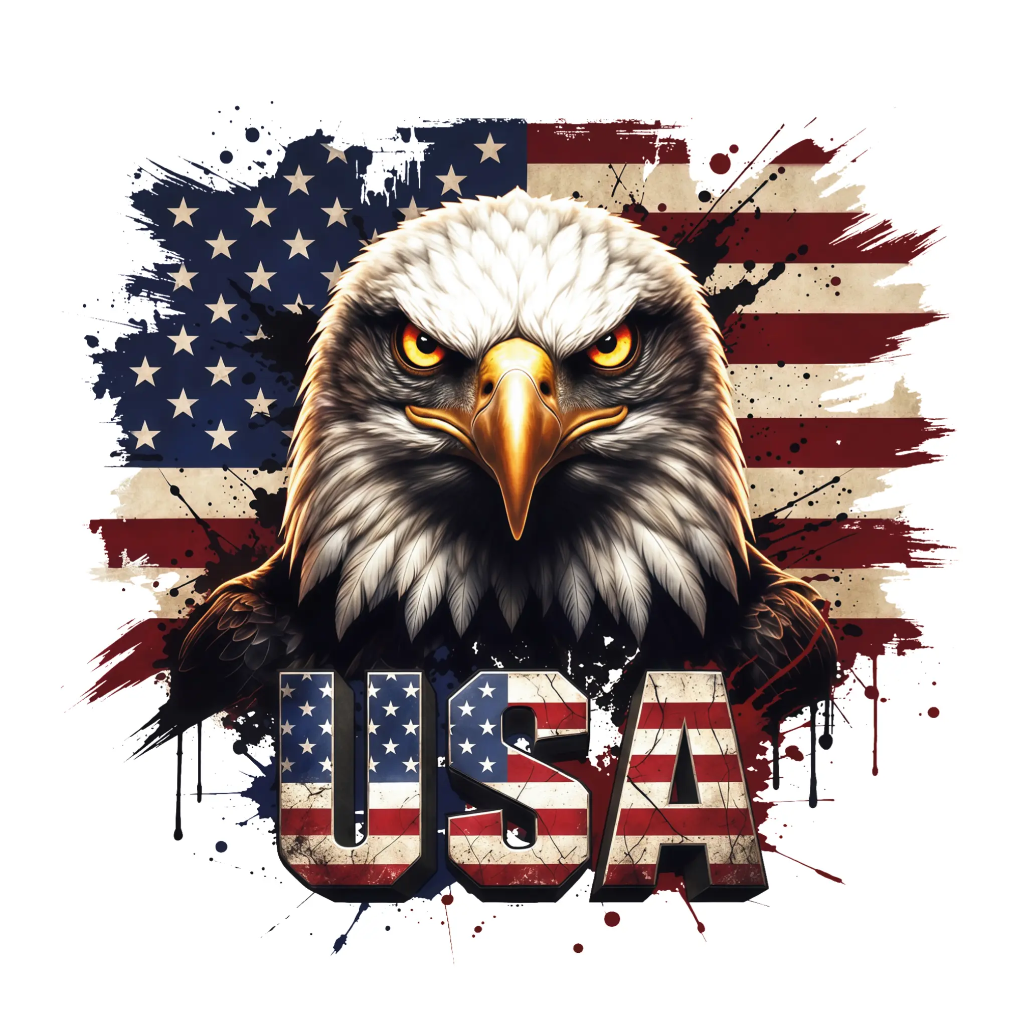 USA 250th Anniversary Patriotic Car Stickers - 5.9" Weatherproof Vintage Grunge Decals, Flag-Themed with Liberty Bell Eagle Cross Skull Playing Card Pillar Meme, for Trucks/SUVs, Independence Day Exterior & Interior Decoration to Show Patriotism