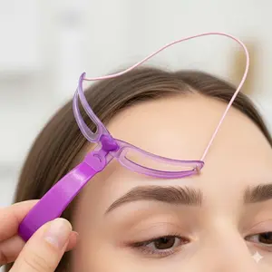 Professional Eyebrow Shaping Kit: Reusable Stencils, Ergonomic Grooming Tools with Anti-Slip Design. Hygienic, Waterproof & Travel-Friendly. Ideal for Beginners, Home Use & Makeup Studios. Precision Trimming & Easy Clean System.