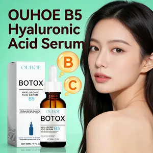 OUHOE B5 Hyaluronic Acid Serum - Vitamin C Collagen Hydrating Brightening Skin Repair Essence