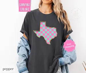 Texas Shirt Comfort Colors, Women's Oversized Graphic Tee
