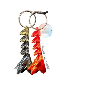 Moving Dragon Tail Keychain - Perfect for Backpacks and Luggage
