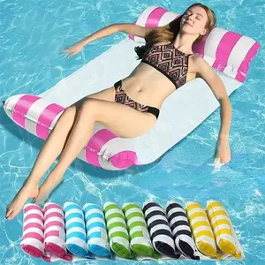 1-Piece Inflatable Water Hammock & Floating Bed – Foldable, Portable Lounger for Pools and Outdoor Water Leisure