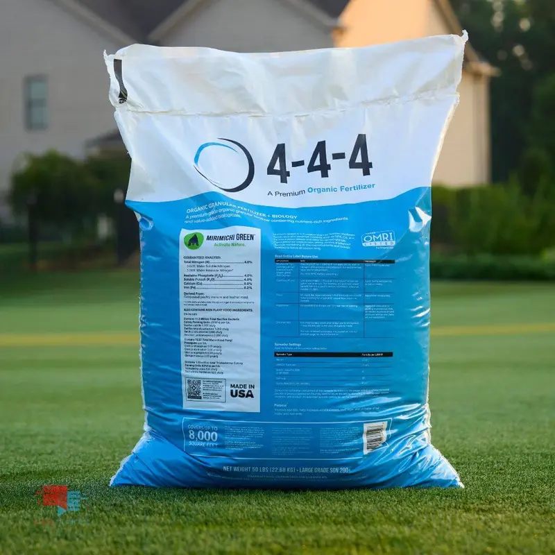 Organic Lawn Fertilizer and Biostimulant - 4-4-4