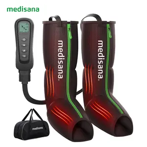 Medisana Leg Massager 【2 Year Warranty】 with Heat and Compression, Leg Massager for Circulation and Pain Relief, Foot and Calf Massager Machine for Edema, Relax Recover-Birthday Gifts for Dad Men Mom Women