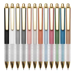 Ballpoint Pens Black Medium Point 1mm Pen with Super Soft Grip Ball Point Pen for Men Women Retractable Pens