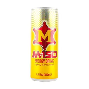 M-150 Thai Energy Drink - 250ml Can, Micro-Carbonated, Invigorating Boost for Work & Study
