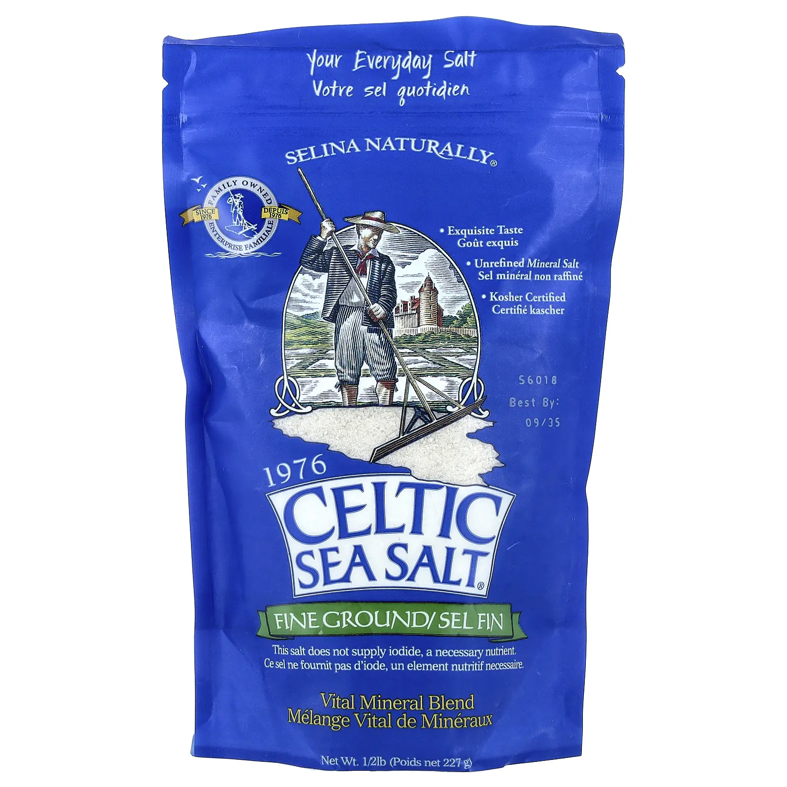 Celtic Sea Salt Fine Ground, Vital Mineral Blend, 1/2 lb (227 g) Celtic Sea Salt Fine Ground, Vital Mineral Blend, 1/2 lb (227 g)