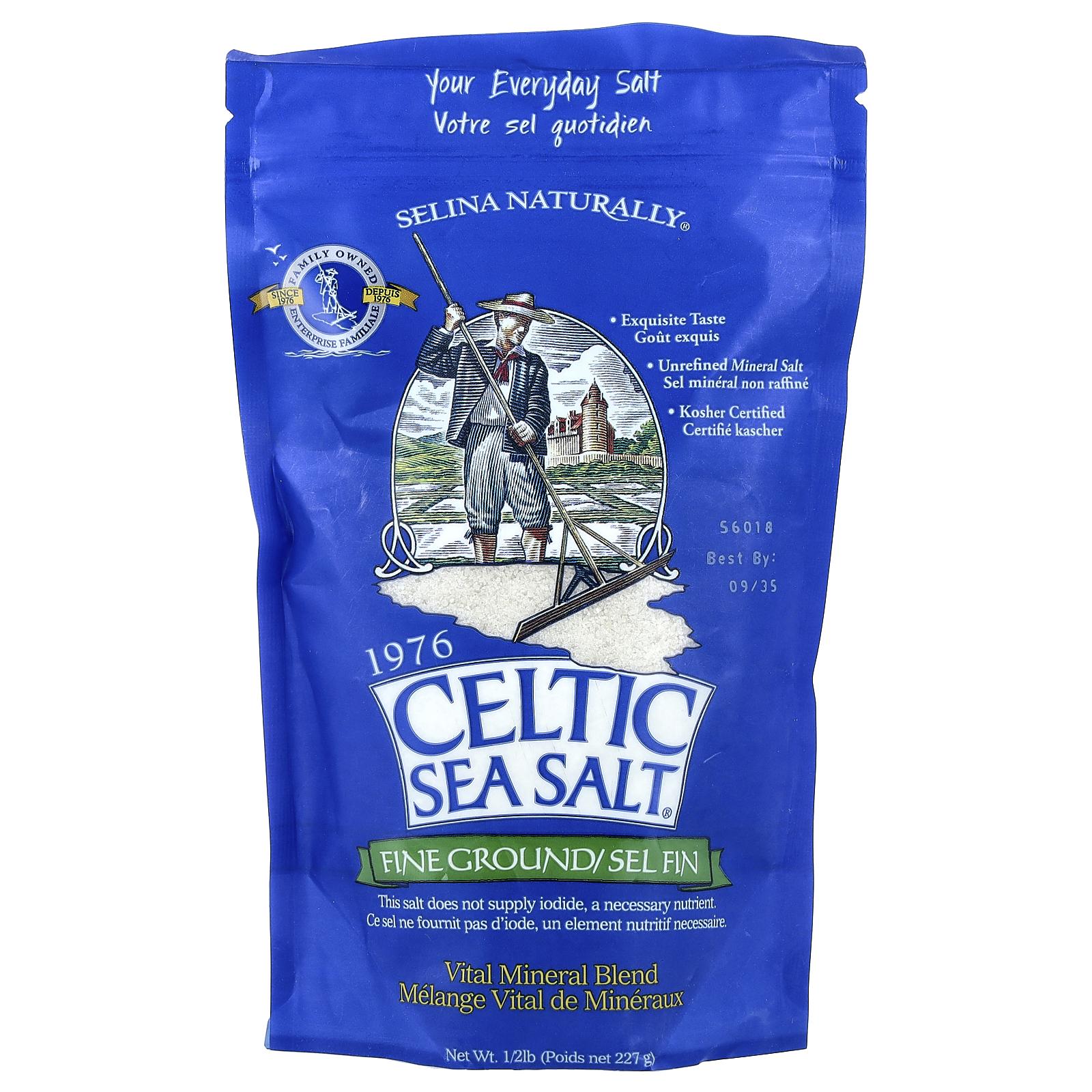 Celtic Sea Salt Fine Ground, Vital Mineral Blend, 1/2 lb (227 g)