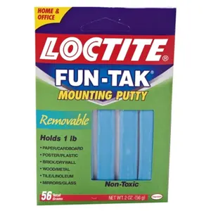 Henkel/osi Sealants 1087306 2 Oz Fun-Tak Mounting Putty
