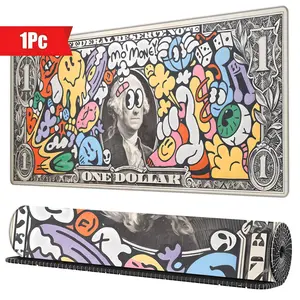 Creative Anti Slip Dollar Pattern Mouse Pad, Rectangle Gaming Mouse Pad, Office Desk Keyboard Mouse Pad for Home Office Desk, Premium Multipurpose Mousepad