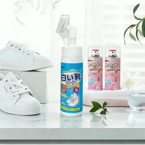 Shoe Cleaner Kits 200g+100g Water-Free Foam Shoe Cleaner with Shoe Brush and Shoe Cloth Sneaker Care Ideal for Footwear Full Grain Leather Rubber and more Comfort Bedroom