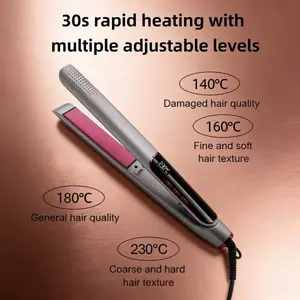 2-in-1 Hair Straightener and Curler, Salon Grade Styling Iron, Anti-Frizz Design for All Hair Types Smooth Flawless Handle